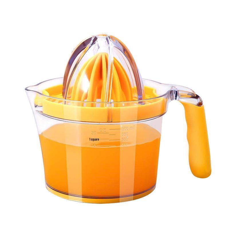 4-in-1 Multi-Functional Manual Citrus Juicer: Orange & Lemon Press Gadget for Kitchen