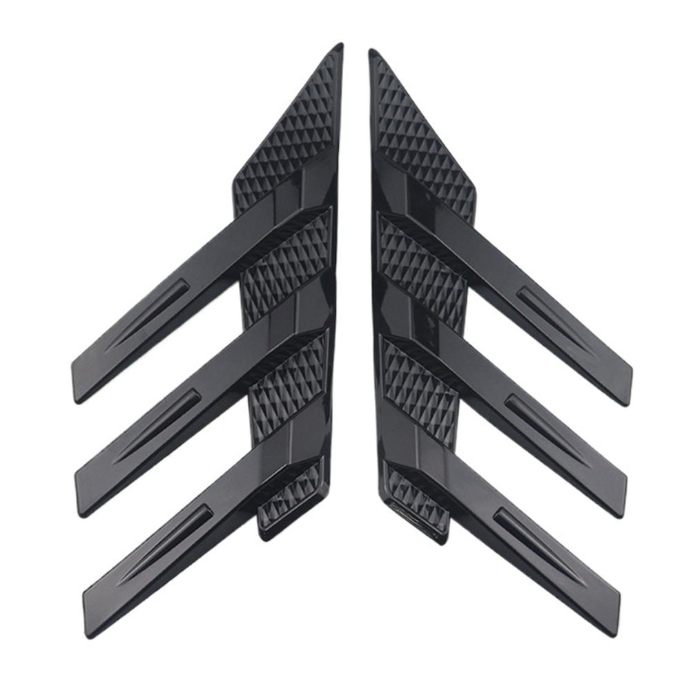 1 Pair Car Rear Windshield Sticker Decoration Side Splitter Trim Window Louver Sunshade Rear Window Side Spoiler Splitter