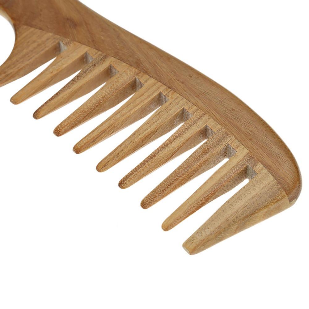 With Handle Wide Tooth Comb Handmade Massage Comb Durable Detox Comb For Women