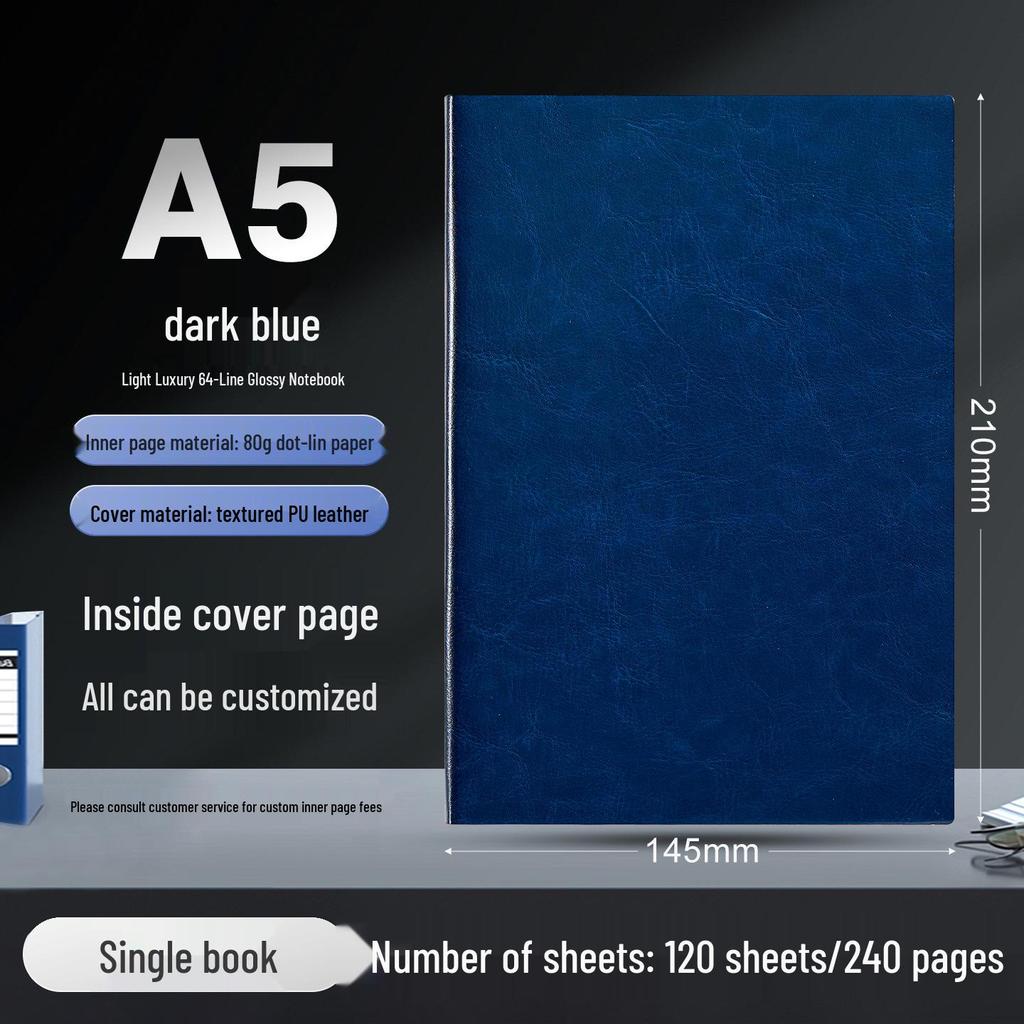 Customizable A5/B5 Business Notebook with Logo - Thick Cover for Office Meetings