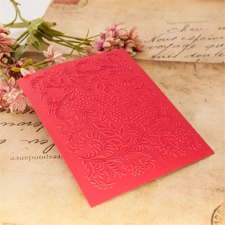 Textured Embossing Folder for Card Making Flower Leaf Pattern Scrapbooking Templates for Journal Photo Album Decoration