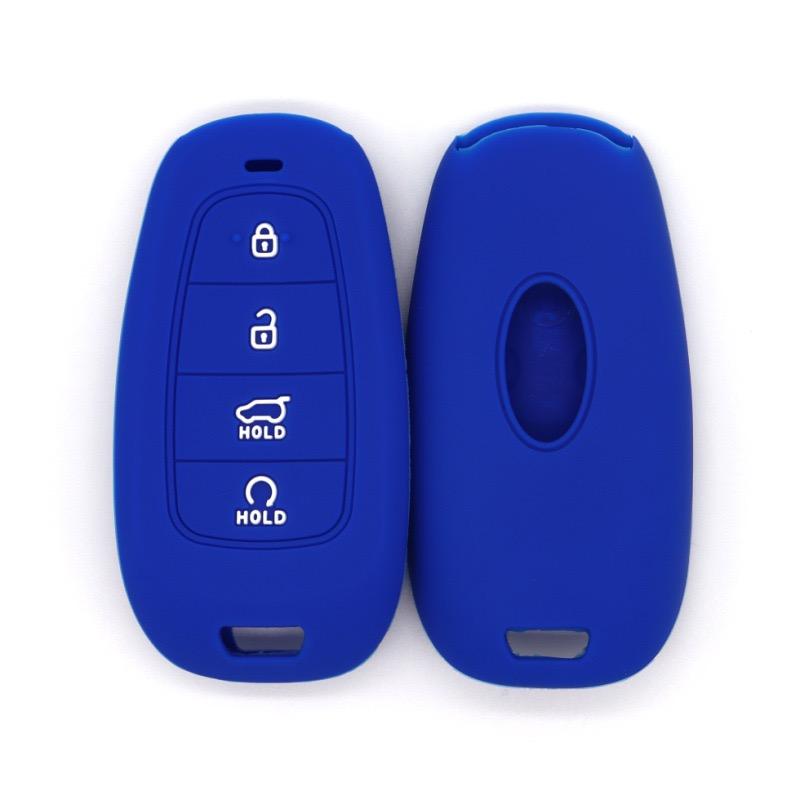 Silicone Key Case Key Fob Cover for Hyundai 4 Button Interior Accessories