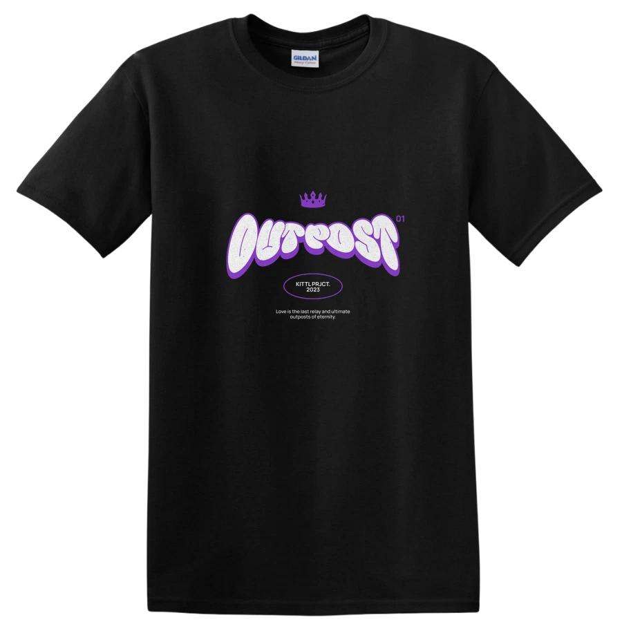 Outpost Graphic T Shirt Funky Style Retro Vibes Creative Design Tee XXXL