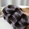 Thick Plush Cross Scarf Soft Fluffy Muffler Warm Tippet Faux Fur Collar  Skiing Resort