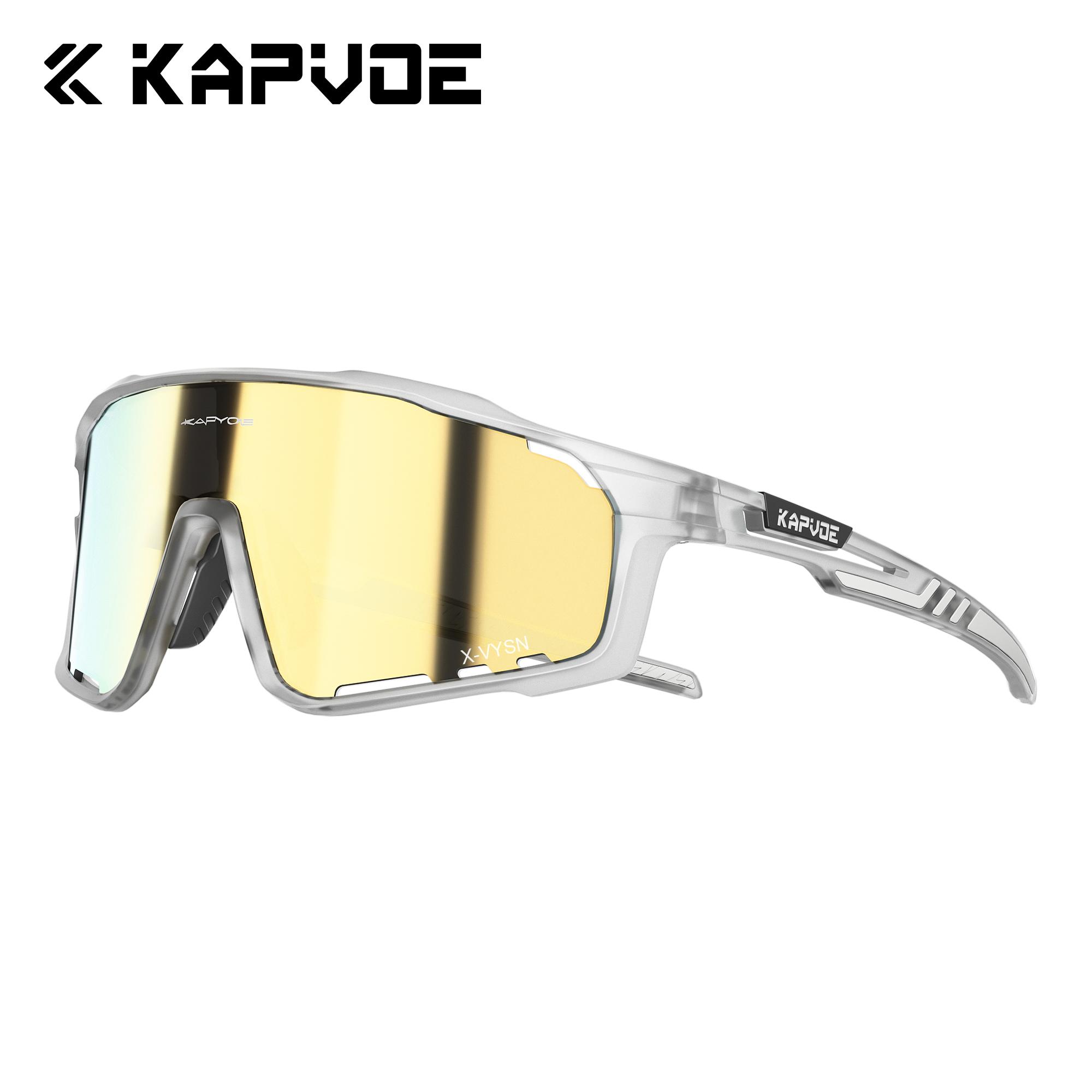 

Kapvoe Fashion Hiking Eyewear Sunglasses for Men Cycling Glasses MTB Skating UV400 Fishing Goggles Man Woman Bike Bicycle