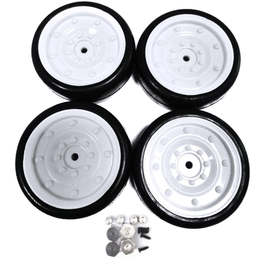 

Plastic Wear-resistant Wheel Rims Tyre For 1/10 WPL D12 OFF-Road RC Upgrade Part