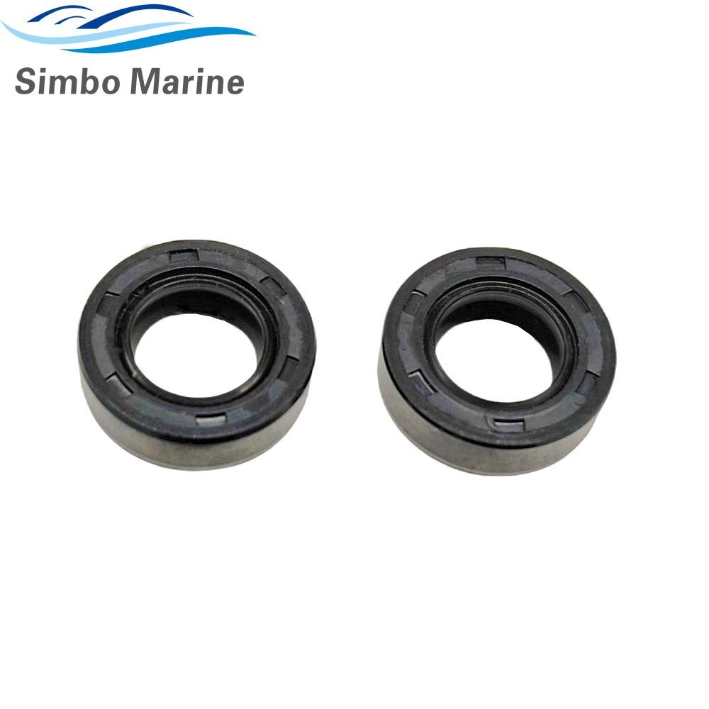 2pcs Oil Seal For Yamaha 93101-10M14 Outboard Parts 2 Stroke 4HP 5HP for Parsun F4-03000027 fits Hidea Powertec 10.8x21x7mm Oil Seal