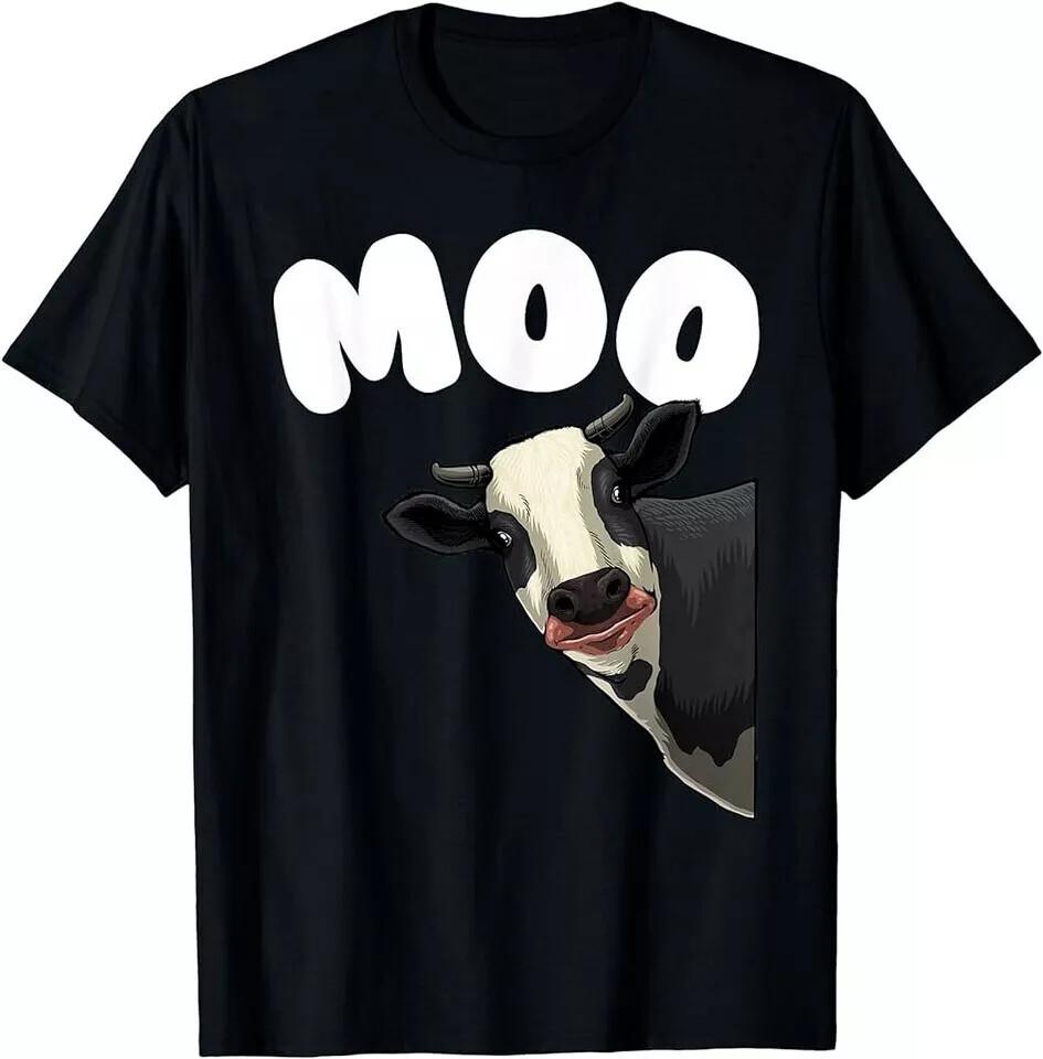 Funny Cow For Men Women Cow Farmer Dairy Farm Animal T-Shirt Size S-5XL Unisex T-Shirt L