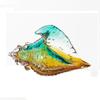 Transparente Glasmuschel Bunte Muschel Statue Modernes Design Skulptur Handwerk Ästhetische Dekoration Ornamente Dekorative Figuren