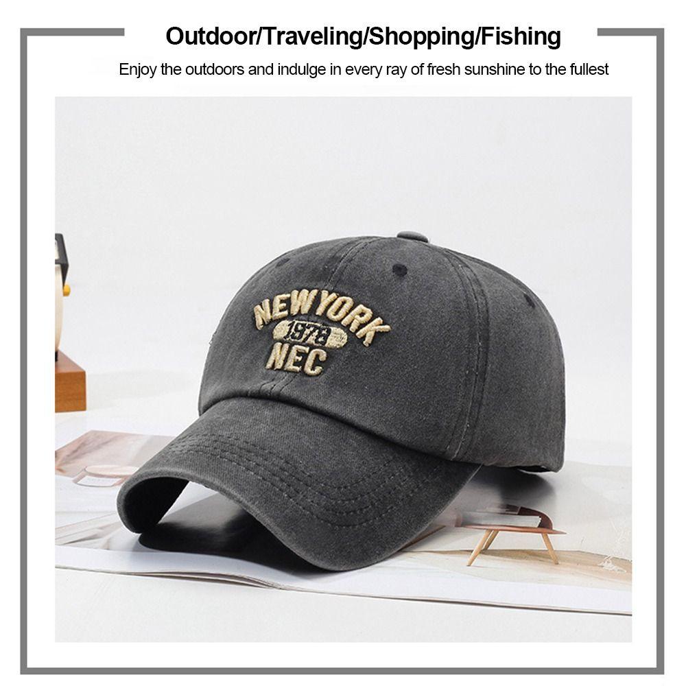 NEW YORK 1978 Embroidery Baseball Cap Washed Snapback Baseball Cap  For Man Women Outdoor Sports