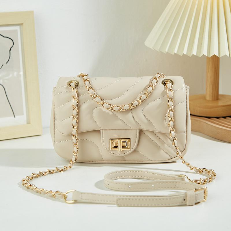 

Новые женские сумки, высококлассные трендовые маленькие квадратные сумки, модная цепочка, сумки через плечо, повседневные и простые сумки-мессенджеры для женщин. абрикосовый