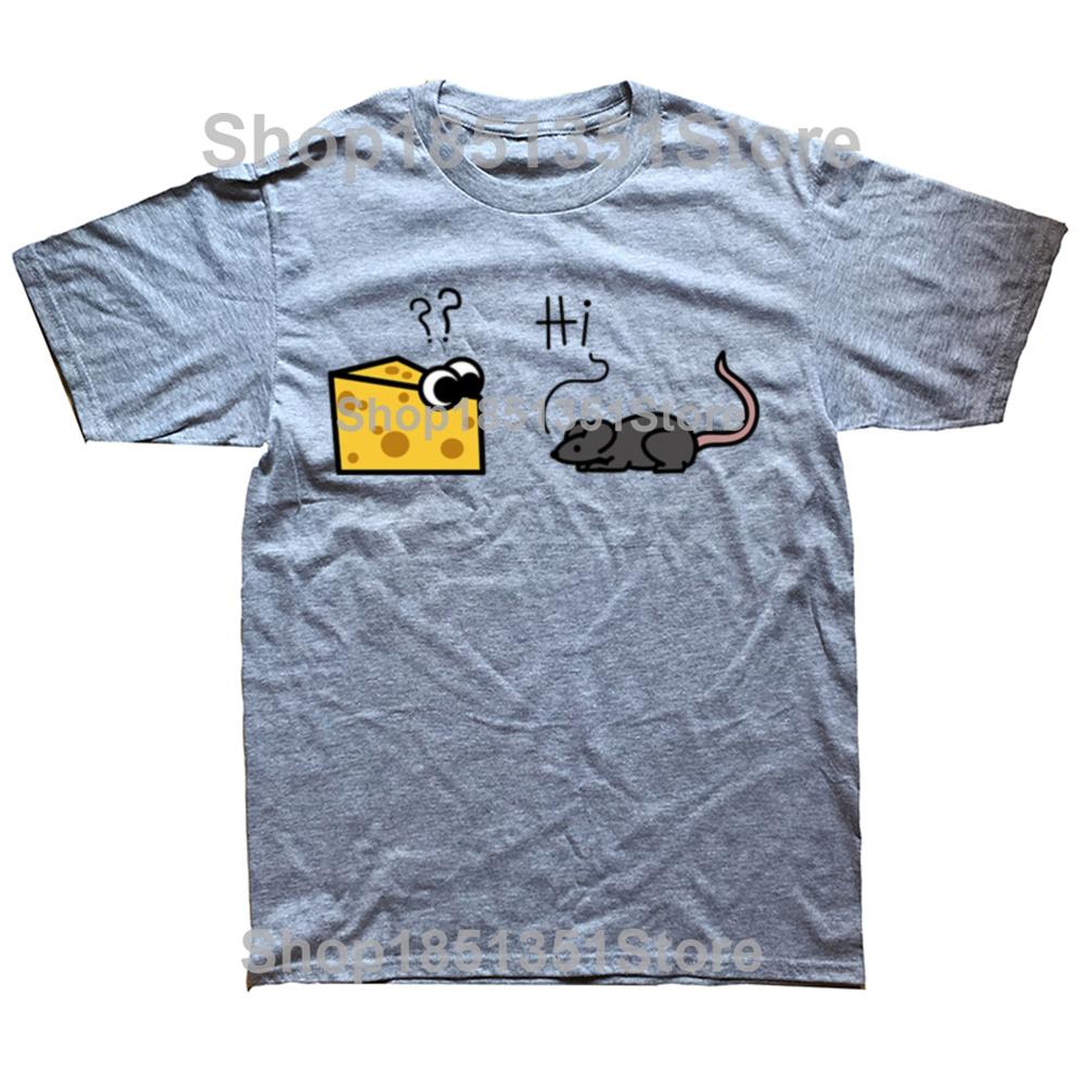 Funny Cheese Rats Graphic Tshirts Men Womens Fashion Casual Tshirt 100 Cotton Loose Oversized Rat Lovers T Shirt