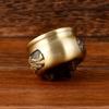 Mini Brass Incense Holder for Stick and Sandalwood, Ideal for Home and Indoor Use, Buddha-Inspired Design, Compact Tray