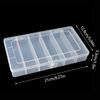 6 Grid Rectangular Storage Box Pp Plastic Transparent Box Lure Fishing Gear Box