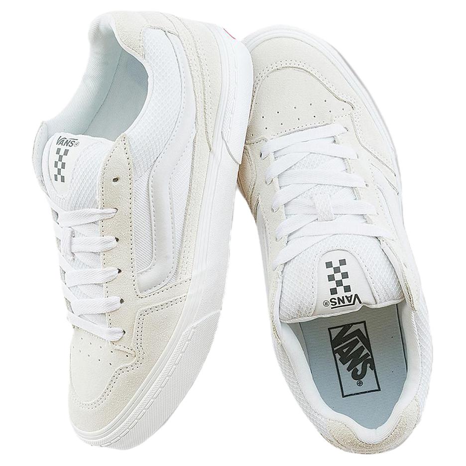 Vans Caldrone Retro Comfortable Durable Breathable Low-Top Skate Shoes Men Sneakers White Gray VN0A5JM2WWW