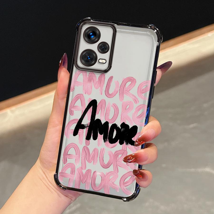 Creative Stylish English Letters Case for Redmi Note 14 Pro Plus Note 13 11s A3 A5 11 10 Lite K80 13C 12 9 Pro Phone Cover