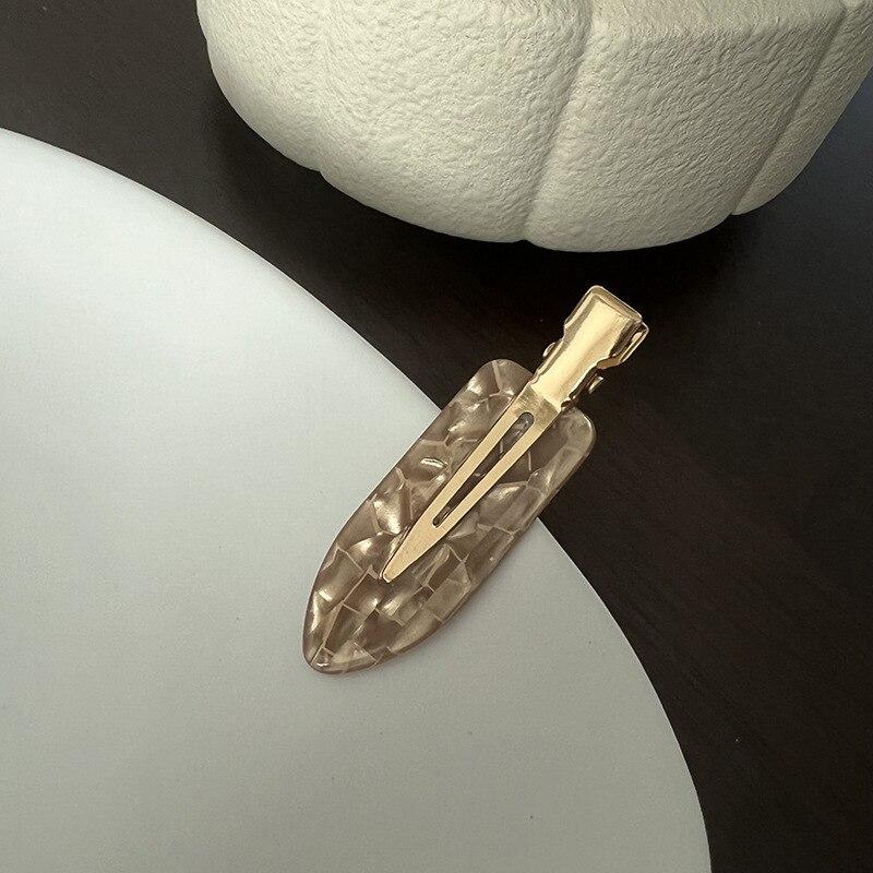 2/3/4/6 stücke Acetat Make-Up Haar Clips Koreanische Mode Gold Weiß Glitter Haar Pin Headwear Mädchen Frauen Haar Zubehör