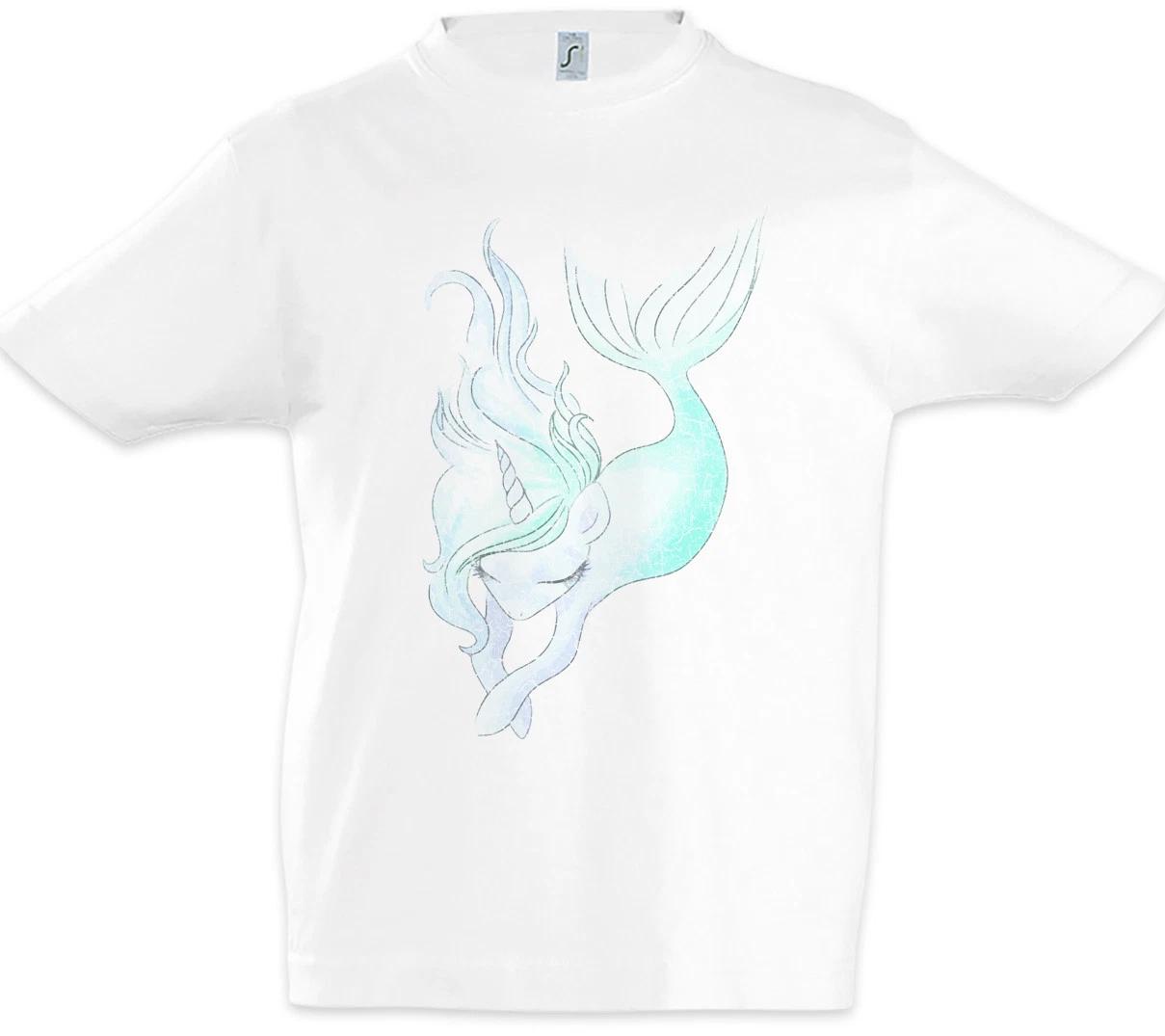Unimaid II Kids Boys kids boys T-Shirt Unicorn Mermaid Fun Fusion Rainbow Princess Fairies 140