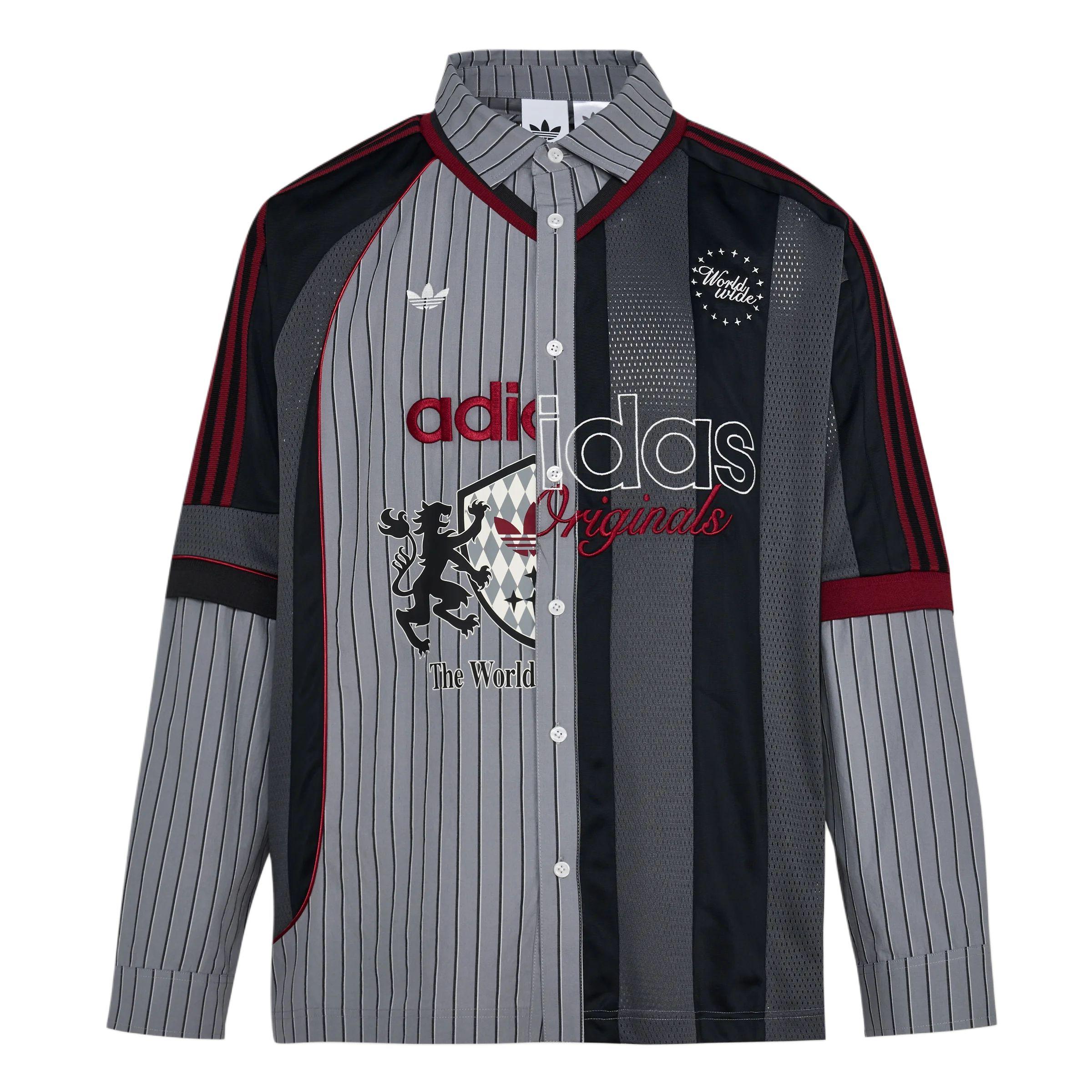Adidas Originals SS26 Long Sleeve Polo Button Shirt Men shirts KY2152 XL