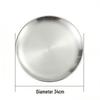 ZISIZ Korean Style Stainless Steel Divided BBQ Plate