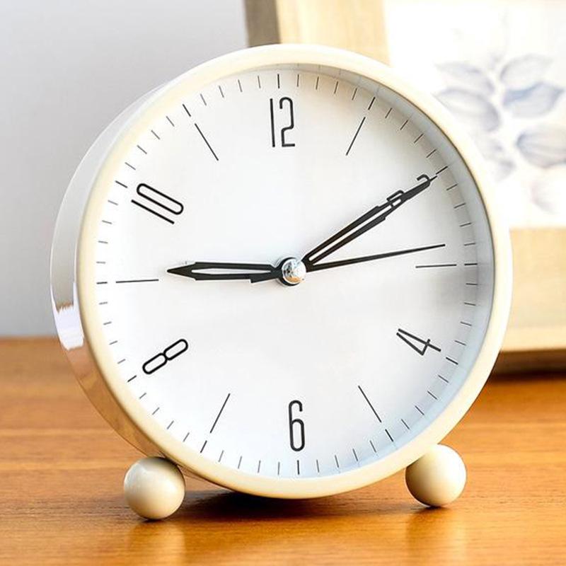 

Metal Alarm Clock Simple Creative Student Desktop Clock Children s Bedroom Night Light Mute Seat Clock Wake Up Artifact Alarm Clock