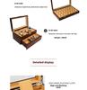 Aufbewahrungsbox für Holzuhren - Erhältlich mit 3, 5, 6, 8, 10 und 12 Fächern zur Ausstellung und Präsentation