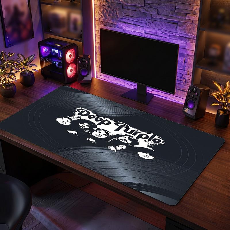 Deep Purple Print Large Mouse Pad Smooth Surface Anti?Slip Desk Mat For Gaming Office Laptop Decoration
