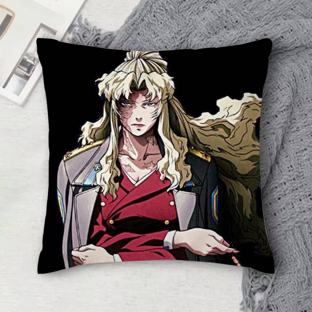 BBlack Lagoon Doublesided Printed Square Decorative Cushion Cover for Sofa Living Room Home Decor