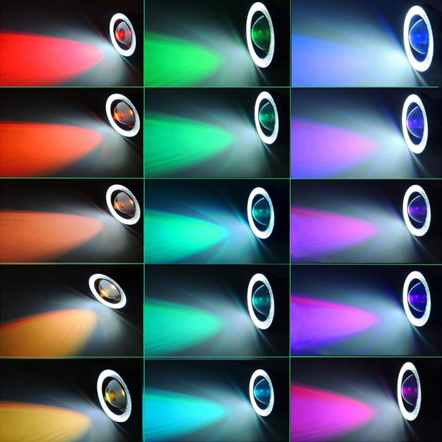 

30W RGB Car Angel Eye Fog Light, Angel Eyes, Round COB LED Lamp, Angel Eye Fog Lamp, Lighting Accessories COB Fog Lamp Car Fog Light, COB Halo