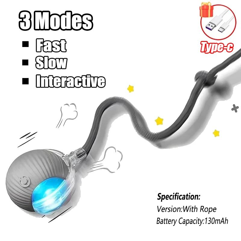 Cat Interactive Ball Training Self-moving Kitten Electric Cat Ball Toys Electronic Automatic Rolling Magic Ball Toys for Cat