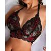 Women's Fashion Sexy StrapsTwo-Piece Suit Solid Color Wireless Bra Sexy Underwear Panties