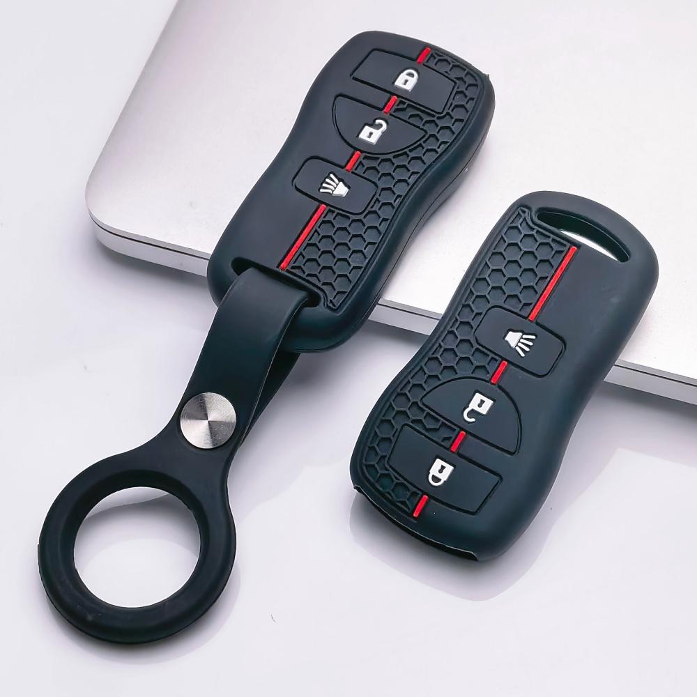 Key Fob Cover for Nissan Sentra Altima Models Keys Rogue Maxima Murano Pathfinder Versa with Keychain Anti-Scratch Guard Shockproof Protection