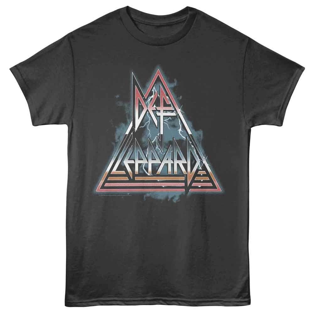 

Def Leppard - Облака Молнии Треугольник - Взрослая Однотонная Футболка - Дымчатая S