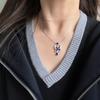 Garden butterfly necklace does not fade, female high-end sense, phantom butterfly fringed necklace design sense