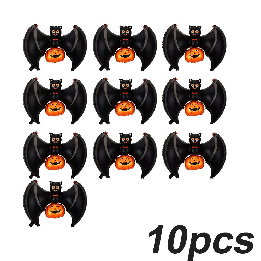 1/5/10/20pcs Halloween Bat Lift Pumpkin Balloon Decor Suspends Pumpkin for Party Scene Supplies Gift Spooky Effect Photo Prop
