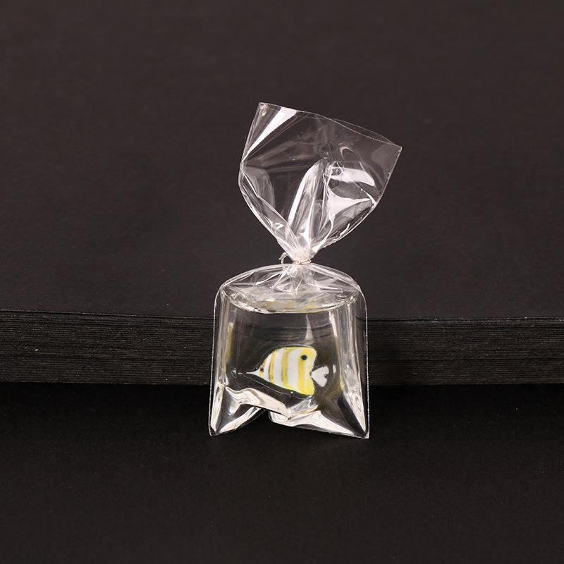 DIY Resin Goldfish Water Bag Keychain Pendant
