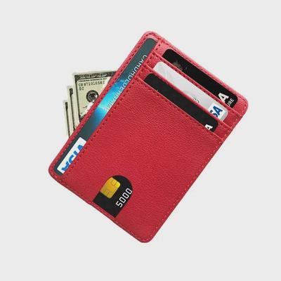 Portacarte Unisex in PU con Blocco RFID e Scomparti Multipli