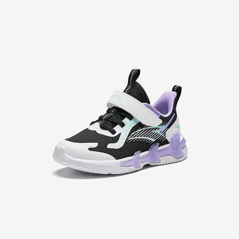 Anta Kids Bow Speed Synthetic Leather Mesh Comfortable Versatile Lightweight Shock Absorbing Low Top Running Shoes Kids Running Shoes A22449969-1
