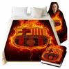 Coperta Barcelona Coperta Calcio Inverno Morbida Calda Plaid 130X150Cm
