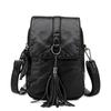 Summer Fashion Mini Women Messenger Bags Pu Leather Women Shoulder Bag Tassel Solid Clutches Ladies Tote Purse Crossbody Bags