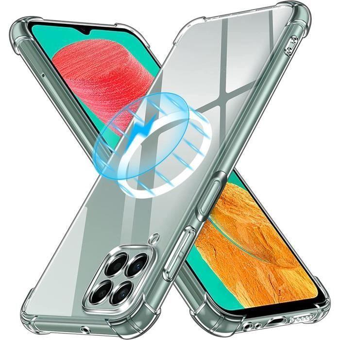 Coque Silicone pour Samsung Galaxy M33 5G - BOOLING - Transparent - Souple - Rebords surélevés - Moderne