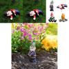Set Of 4pcs Miniature Naughty Gnome Statues For Whimsical Garden Decor And Fun