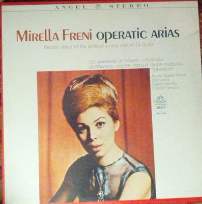 LP Record MIRELLA FRENI ROME OPERA HOUSE ORC  Operatic Arias S36268 ANGEL 1965 US Classical Used