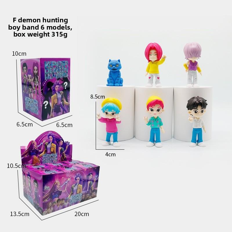 Witch Hunters K-Pop Mira Rumi Big Head Q Edition Figure Model Blind Box Tide Play Doll Ornament