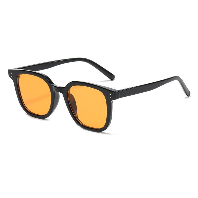 Gradient Brown Blush Lens Black Frame GM Style Sunglasses Women Men High-end UV Protection Fashion Sun Glasses