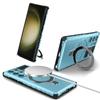 Etui MagSafe do Samsung Galaxy S24 S23 S22 S21 S20 Ultra Plus Note 20 FE Osłona kamery Pierścień obrotowy 360 stopni Podpórka