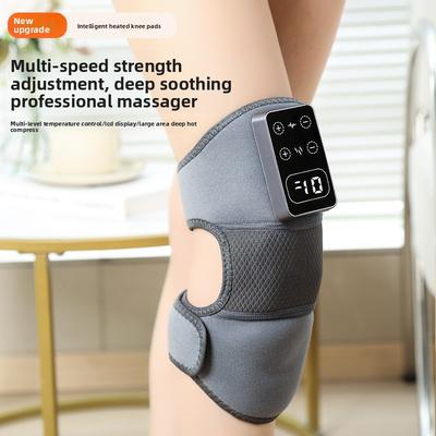 Smart Rechargeable Knee Massager with Heat & Vibration – Adjustable Therapy Wrap for Joint Comfort & Muscle Relaxation