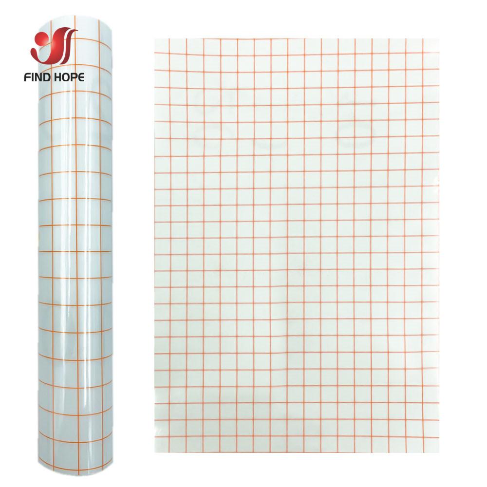 

12in x 39in Transparent Medium Low Tack Vinyl Transfer Application Paper Tape Alignment Grid For Home Mug Decals Decor Accessory 12in x39in(30x100cm)