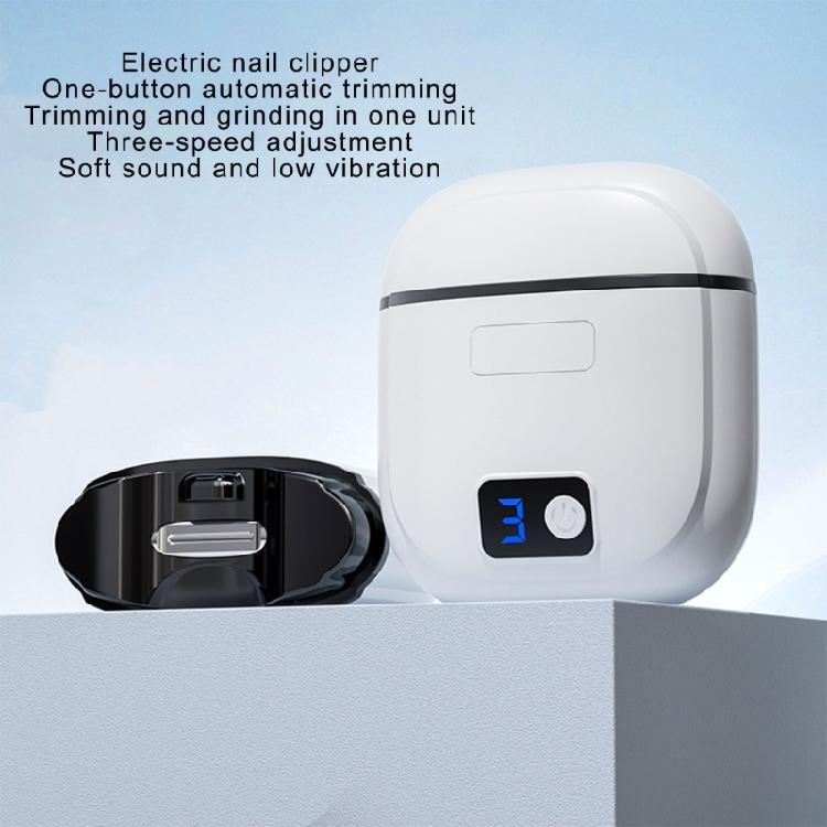 Electric Nail Grinder Featuring Built in Light Quiet Design Rechargeable Automatic for Comfortable Manicure