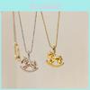 Horse Pendant Necklace For Women With Alloy Craft Elegant Jewelry For Winter